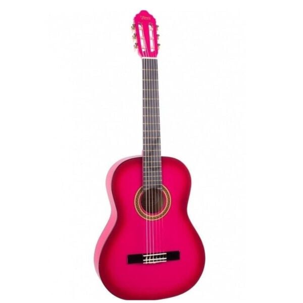 VALENCIA VC103TPKS KLASİK GİTAR, 3/4, PEMBE SUNBURST, SAP ÇELİKLİ