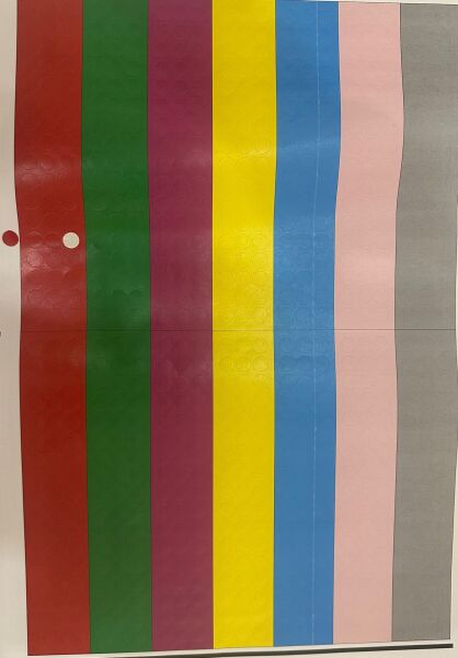 PİYANO NOTA STİCKER RENKLERLE KOLAY ÖĞRETİM 357!