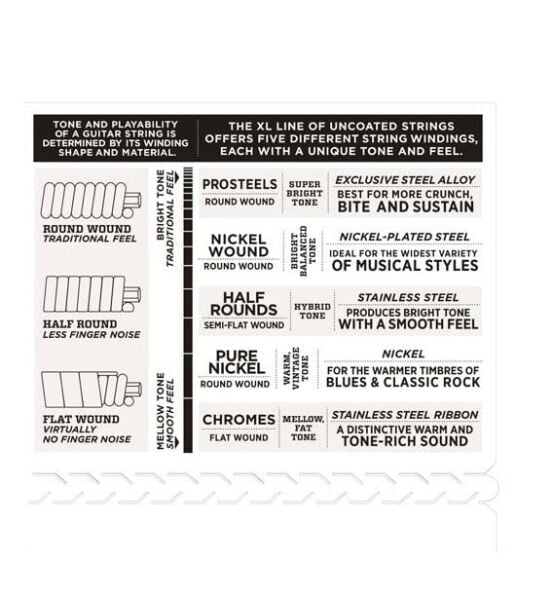 DADDARIO EHR350 ELEKTRO GİTAR TEL SETİ, 12-52, HALF ROUNDS, JAZZ LITE