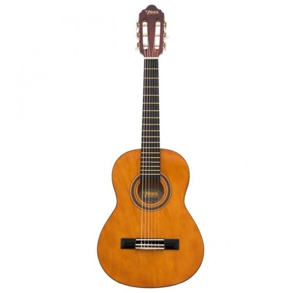 VALENCIA VC102T KLASİK GİTAR, 1/2, NATUREL, SAP ÇELİKLİ