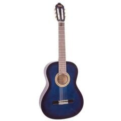 VALENCIA VC101TBUS KLASİK GİTAR, 1/4, MAVİ, SAP ÇELİKLİ