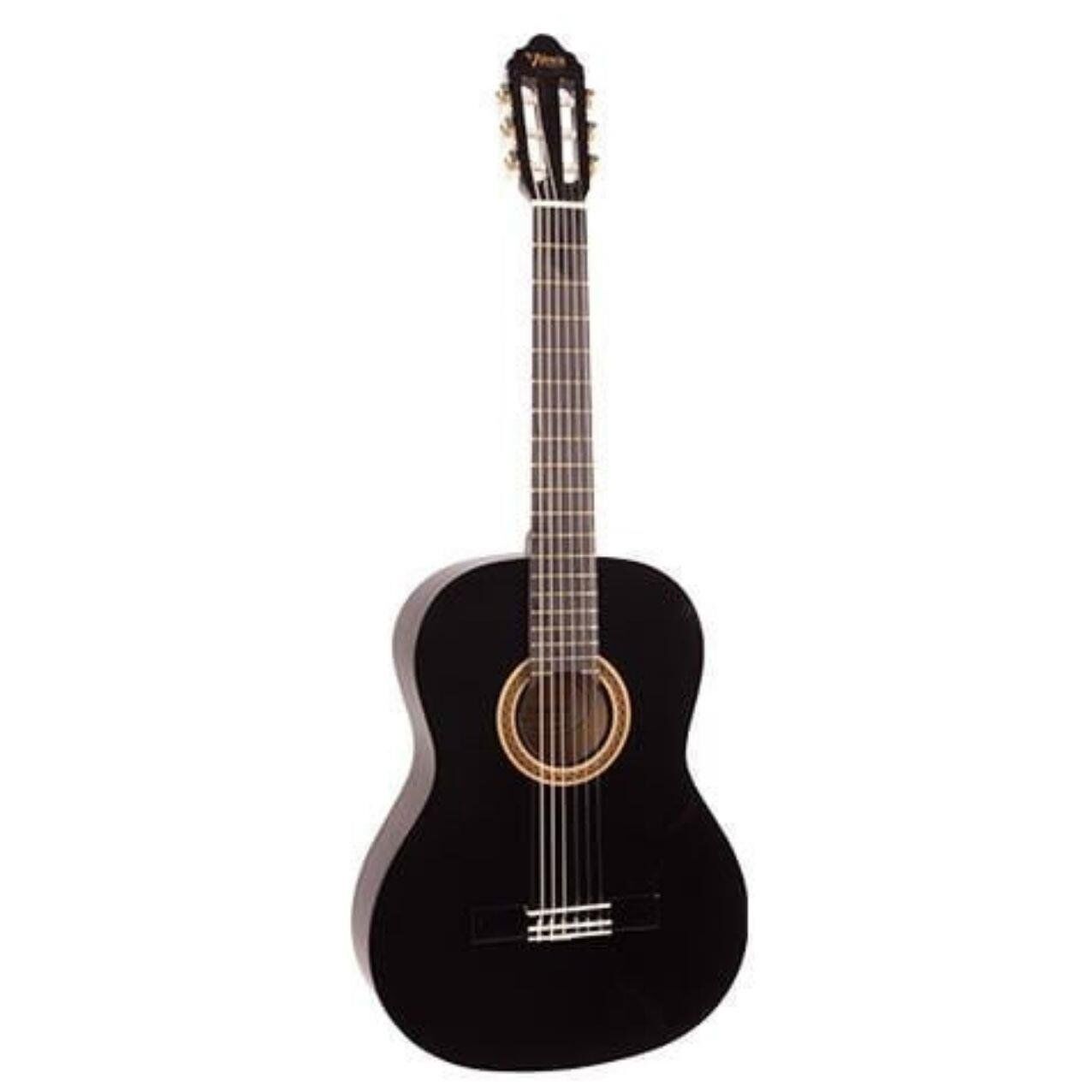 VALENCIA VC101TBK KLASİK GİTAR, 1/4, SİYAH, SAP ÇELİKLİ