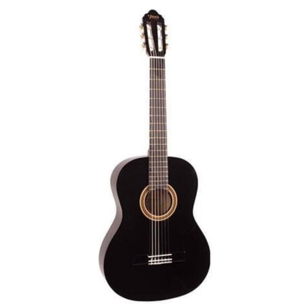 VALENCIA VC101TBK KLASİK GİTAR, 1/4, SİYAH, SAP ÇELİKLİ