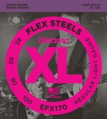 DADDARIO EFX170 BASS GİTAR TEL SETİ, FLEXSTEELS, REGULAR LIGHT