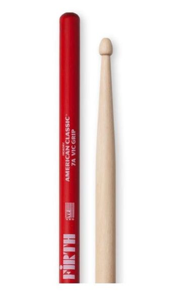 VICFIRTH V7AVG BAGET 7A GRIP, HICKORY, 0.540''x15 1/2'',