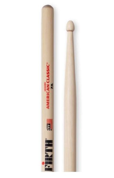 VICFIRTH V7A BAGET 7A, HICKORY, 0.540''x15 1/2'', MED