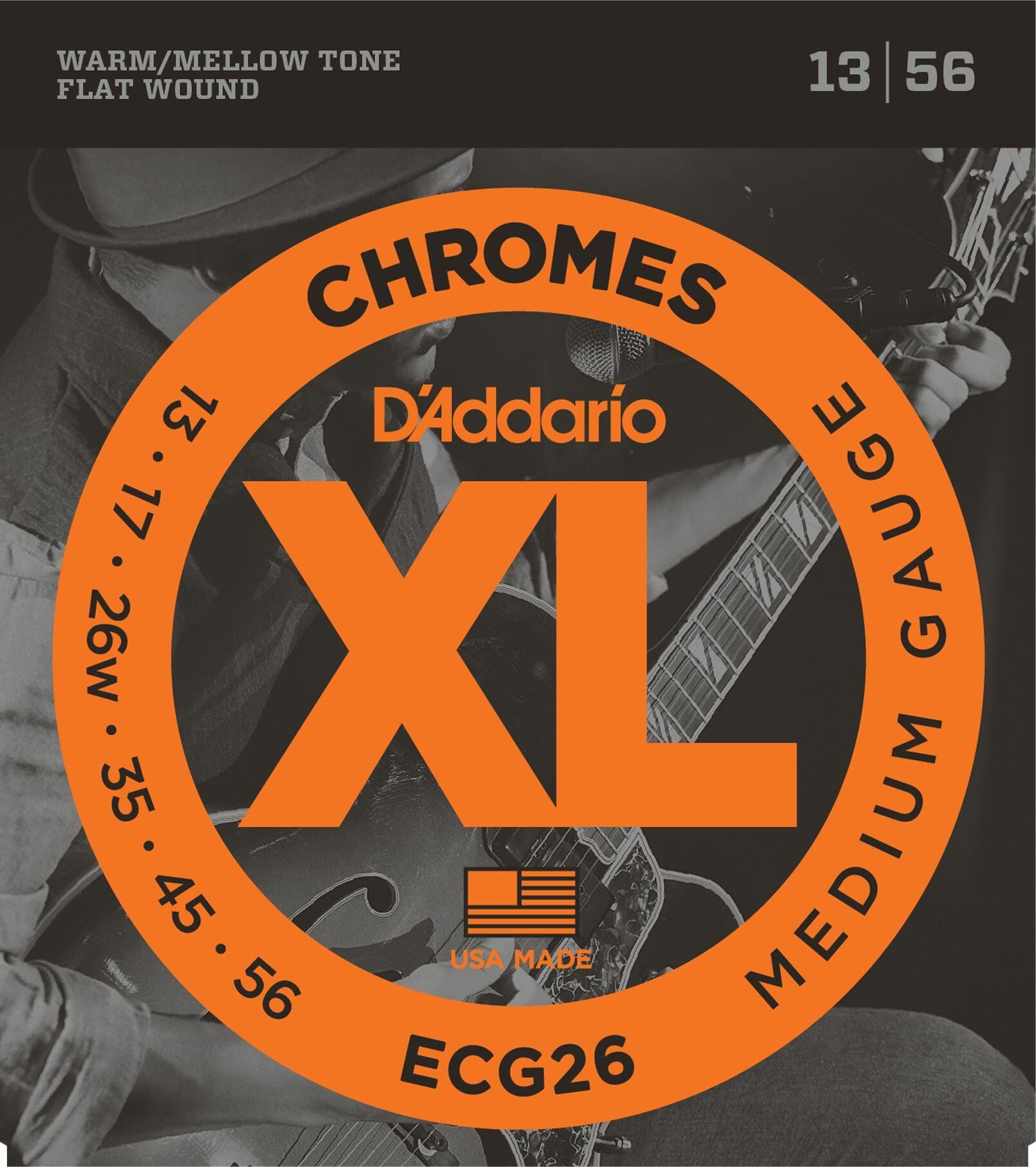 DADDARIO ECG26 ELEKTRO GİTAR TEL SETİ, CHROMES, 13-56, MEDIUM