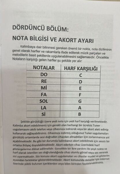 KALİMBA ÖĞRENME METODU VE ÇEŞİTLİ ŞARKILAR