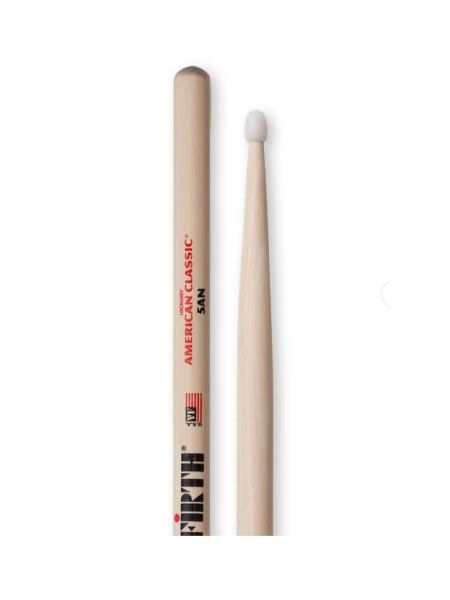 VICFIRTH V5AN BAGET 5A NYLON, HICKORY, 0.565''x16'', MED