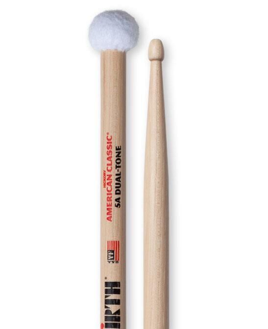 VICFIRTH V5ADT BAGET 5A DUAL-TONE, HICKORY, 0.565''x16''