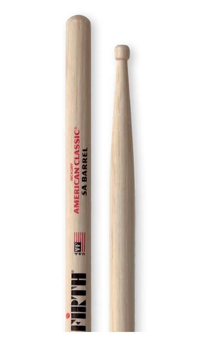 VICFIRTH V5ABRL BAGET 5A BARREL TİP, HICKORY, 0.565''X16''