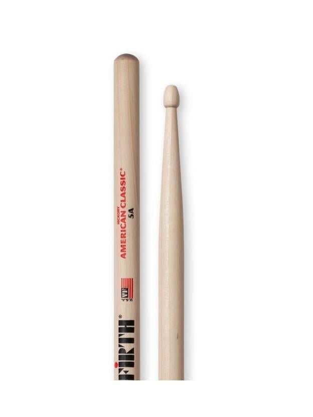VICFIRTH V5A BAGET 5A WOOD, HICKORY, 0.565''x16'', MED