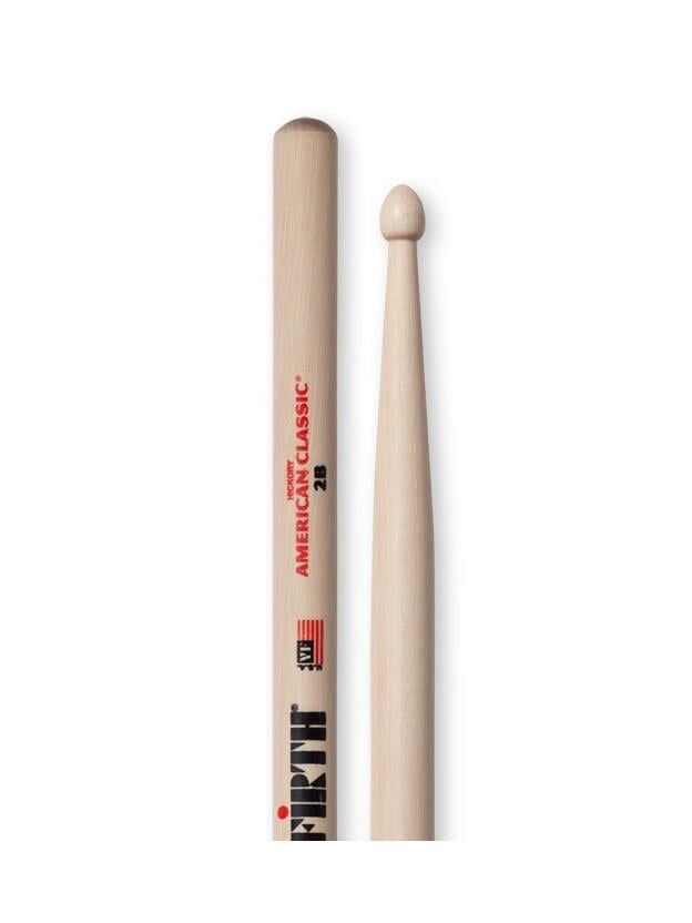 VICFIRTH V2B BAGET HICKORY, 0.630''x16 1/4'', MED