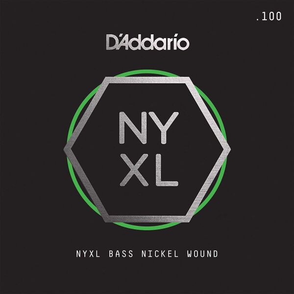 DADDARIO NYXLB100 BASS TEK TEL, NYXL SERİSİ, NİKEL SARIM, 0.100