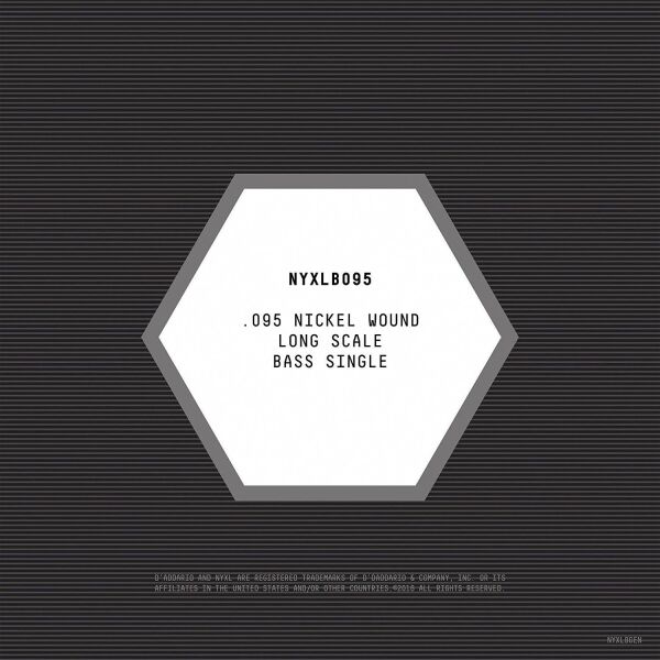 DADDARIO NYXLB095 BASS TEK TEL, NYXL SERİSİ, NİKEL SARIM, 0.095