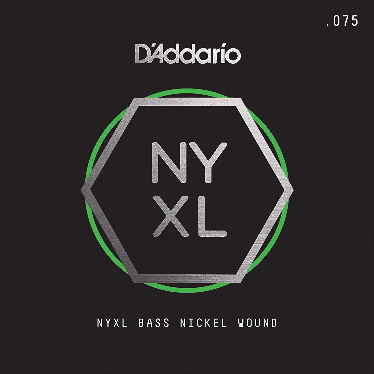 DADDARIO NYXLB075 BASS TEK TEL, NYXL SERİSİ, NİKEL SARIM, 0.075