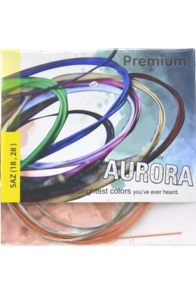 Aurora Kısa Sap 0,18 Kısa Saz Teli - Mızrap Hediyeli Aurora Bağlama Teli