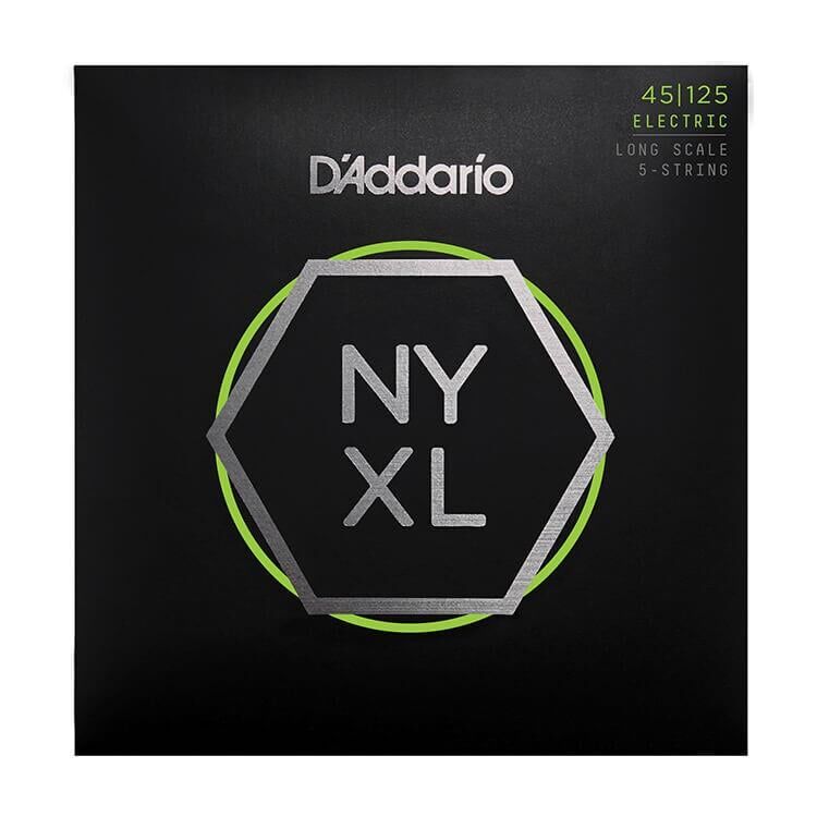DADDARIO NYXL45125 BASS GİTAR TEL SETİ, NYXL SERİSİ, LONG SCALE, 5 TELLİ