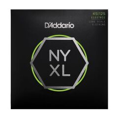 DADDARIO NYXL45125 BASS GİTAR TEL SETİ, NYXL SERİSİ, LONG SCALE, 5 TELLİ