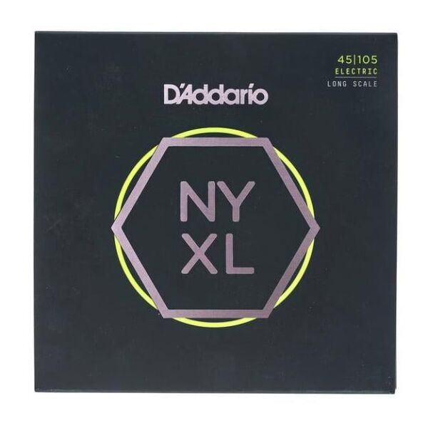 DADDARIO NYXL45105 BASS GİTAR TEL SETİ, NYXL SERİSİ, LONG SCALE, 4 TELLİ