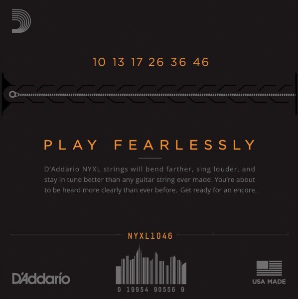 DADDARIO NYXL1046 ELEKTRO GİTAR TEL SETİ, 10-46, REGULAR LIGHT