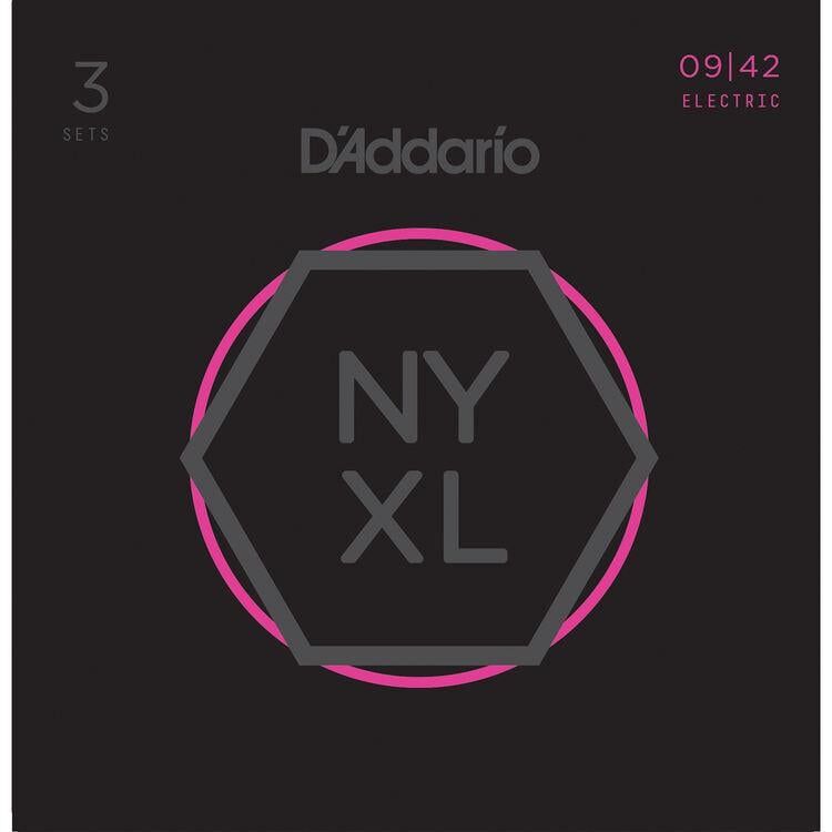 DADDARIO NYXL0942-3P ELEKTRO GİTAR TEL SETİ, 3 LÜ PAKET,  SUPER LIGHT