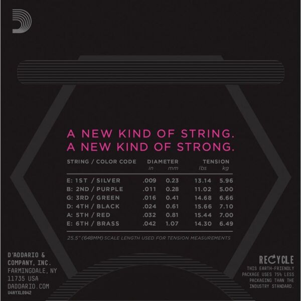 DADDARIO NYXL0942 ELEKTRO GİTAR TEL SETİ, 09-42, SUPER LIGHT
