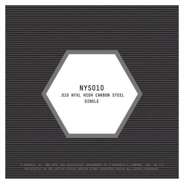 DADDARIO NYS010 ELEKTRO VE AKUSTİK TEK TEL, E-(Mİ), YÜKSEK KARBONLU ÇELİK