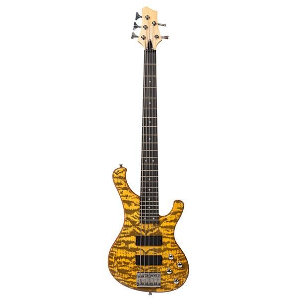 Zoppran Carneville Black Diamond Series BBD5NAT Mat 5 Telli Bas Gitar