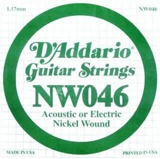 DADDARIO NW046 ELEKTRO VE AKUSTİK TEK TEL, (KALIN Mİ), 0.046