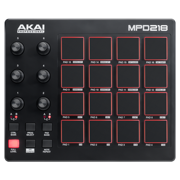 AKAI MPD218 USB Drum Pad Kontrol Cihazı