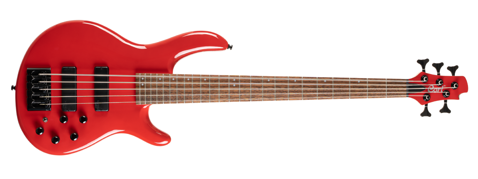 CORT C5 DELUXE CRD BASS GİTAR, 5 TELLİ, ŞEKER KIRMIZISI