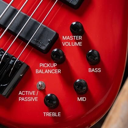 CORT C4 DELUXE CRD BASS GİTAR, 4 TELLİ, ŞEKER KIRMIZISI