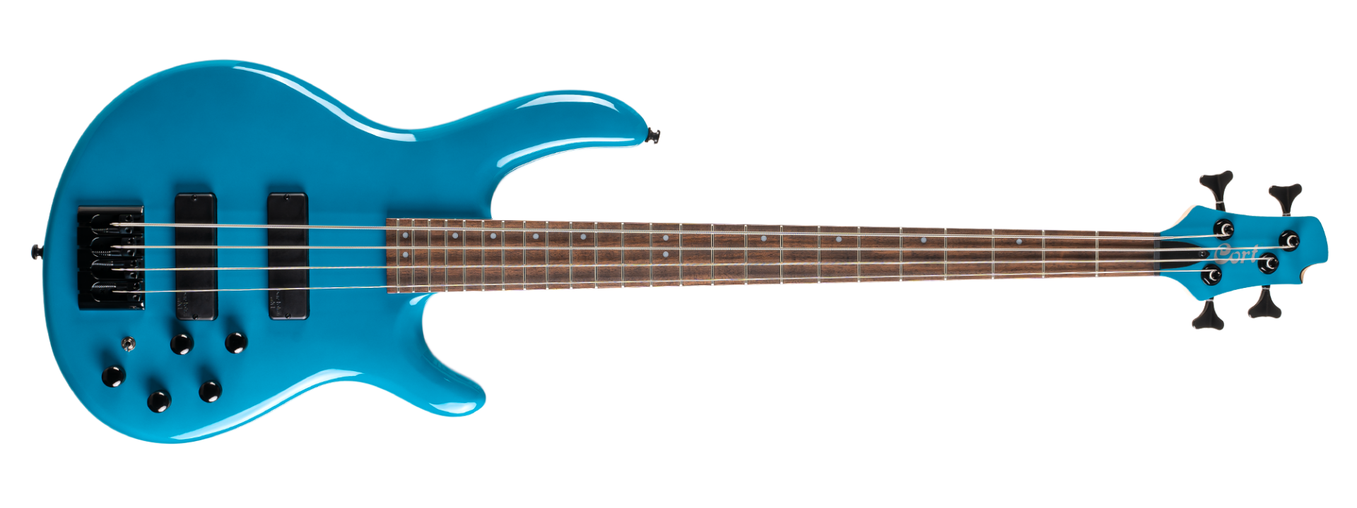 CORT C4 DELUXE CBL BASS GİTAR, 4 TELLİ, ŞEKER MAVİSİ