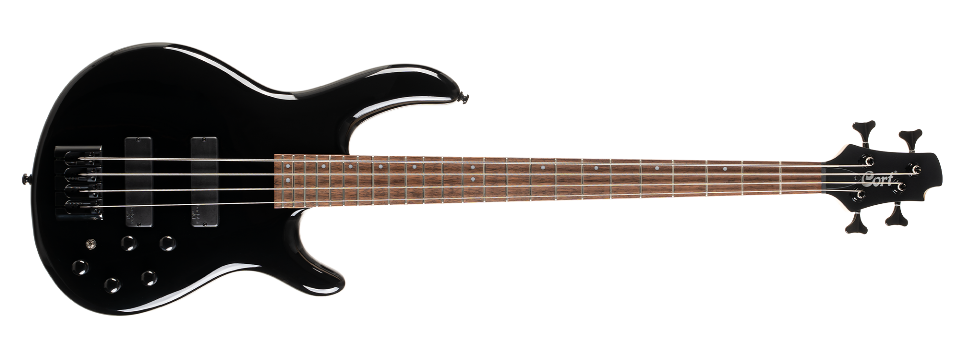 CORT C4 DELUXE BK BASS GİTAR, 4 TELLİ, SİYAH