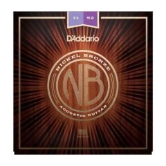 DADDARIO NB1152 AKUSTİK GİTAR TEL SETİ, NICKEL BRONZE, CUSTOM LIGHT