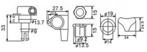 VALENCIA BMH7105CRR4 BASS GİTAR KULAĞI KROM, 4 SAĞ