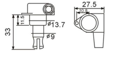 VALENCIA BMH7105BKR4 BASS GİTAR KULAĞI SİYAH, 4 SAĞ