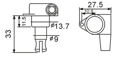 VALENCIA BMH7105BKR4 BASS GİTAR KULAĞI SİYAH, 4 SAĞ