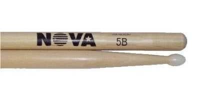 VICFIRTH N5BN BAGET NOVA 5B NYLON TIP, HICKORY, 16''x0.595''