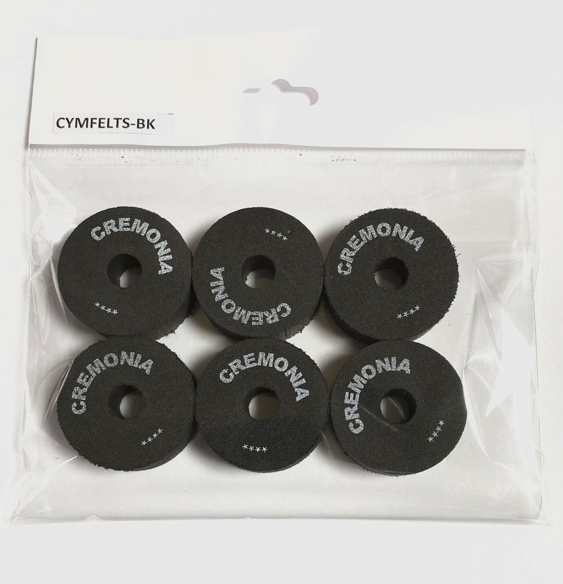 CREMONIA CYMFELTS-BK ZİL KEÇESİ, 6 LI, SİYAH