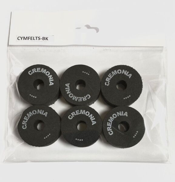 CREMONIA CYMFELTS-BK ZİL KEÇESİ, 6 LI, SİYAH