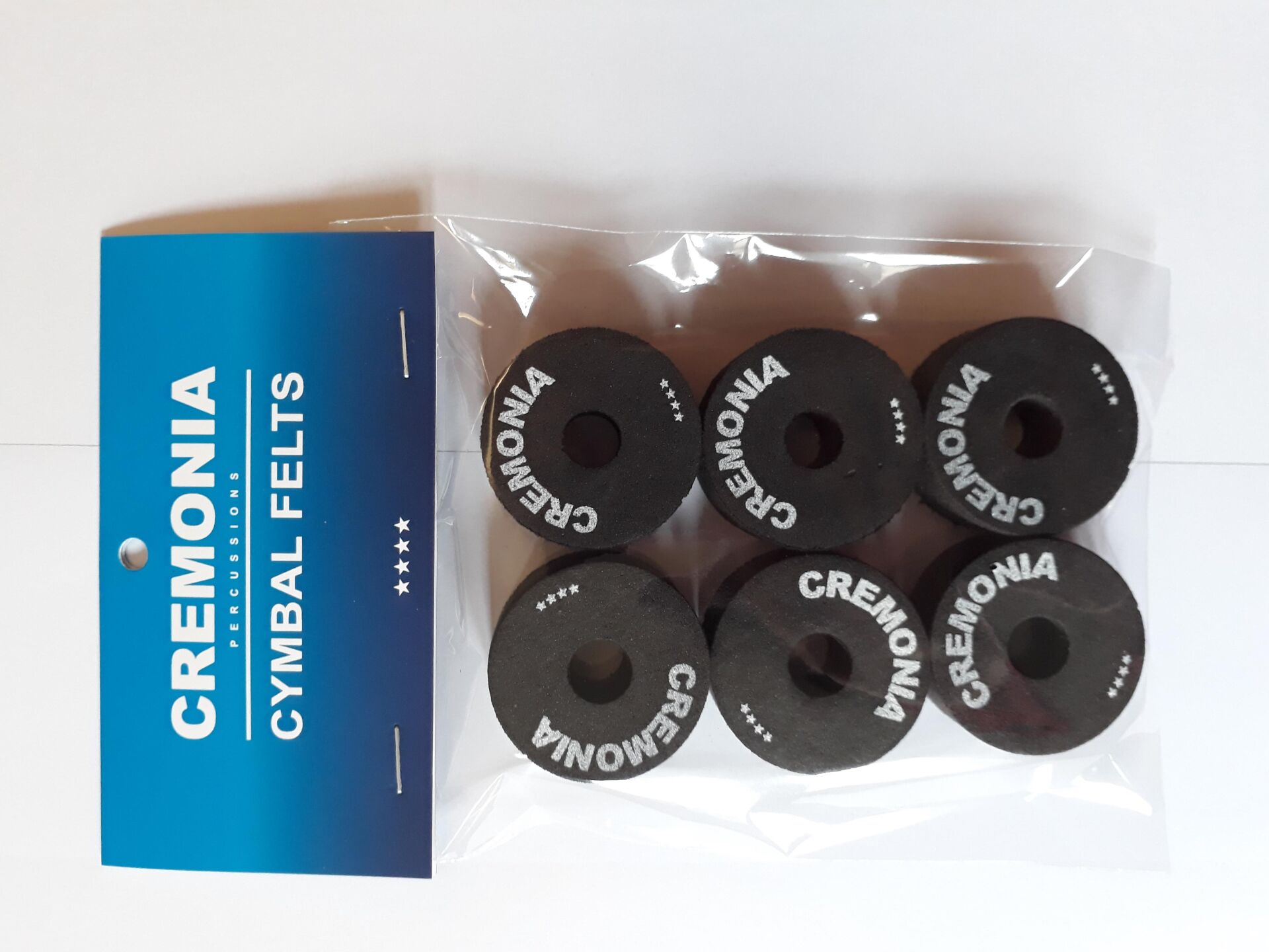 CREMONIA CYMFELTS-BK ZİL KEÇESİ, 6 LI, SİYAH