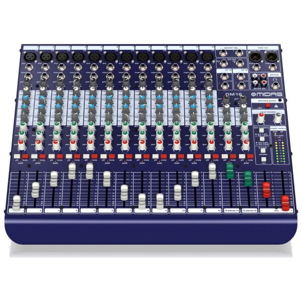 Midas DM16 16 Girişli Analog Canlı ve Stüdyo Mikseri