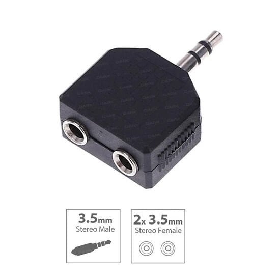 Jack Dönüştürücü - Stereo Jack Çoğaltıcı - Swat 1x2 - 3.5mm