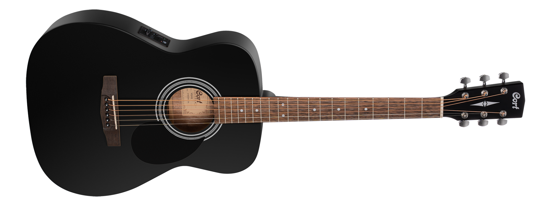 CORT AF510E-BKS ELEKTRO AKUSTİK GİTAR, SİYAH SATİN