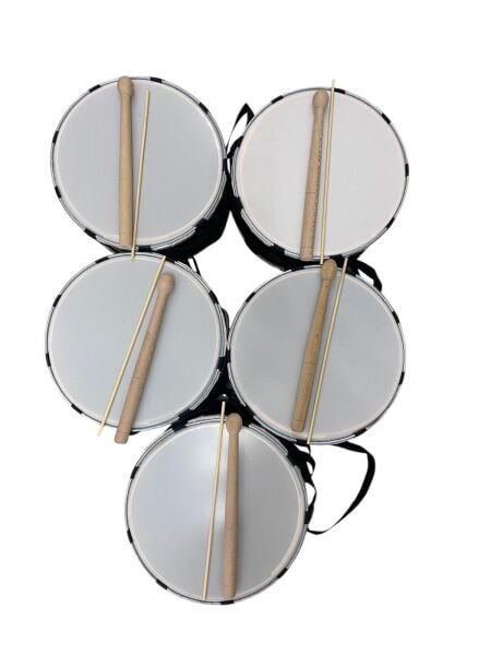 Çocuk Davul 30 cm Asma Davul- Tokmak ve Çubuk Birlikte - 5 ADET