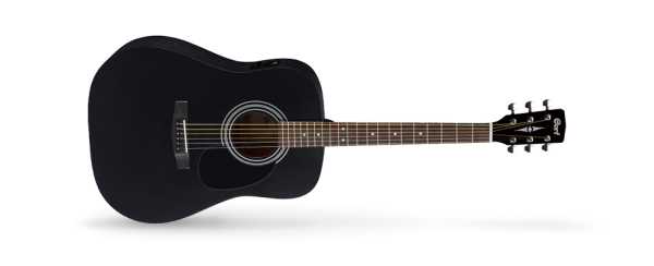 CORT AD810E-BKS ELEKTRO AKUSTİK GİTAR, SİYAH SATİN, LADİN KAPAK