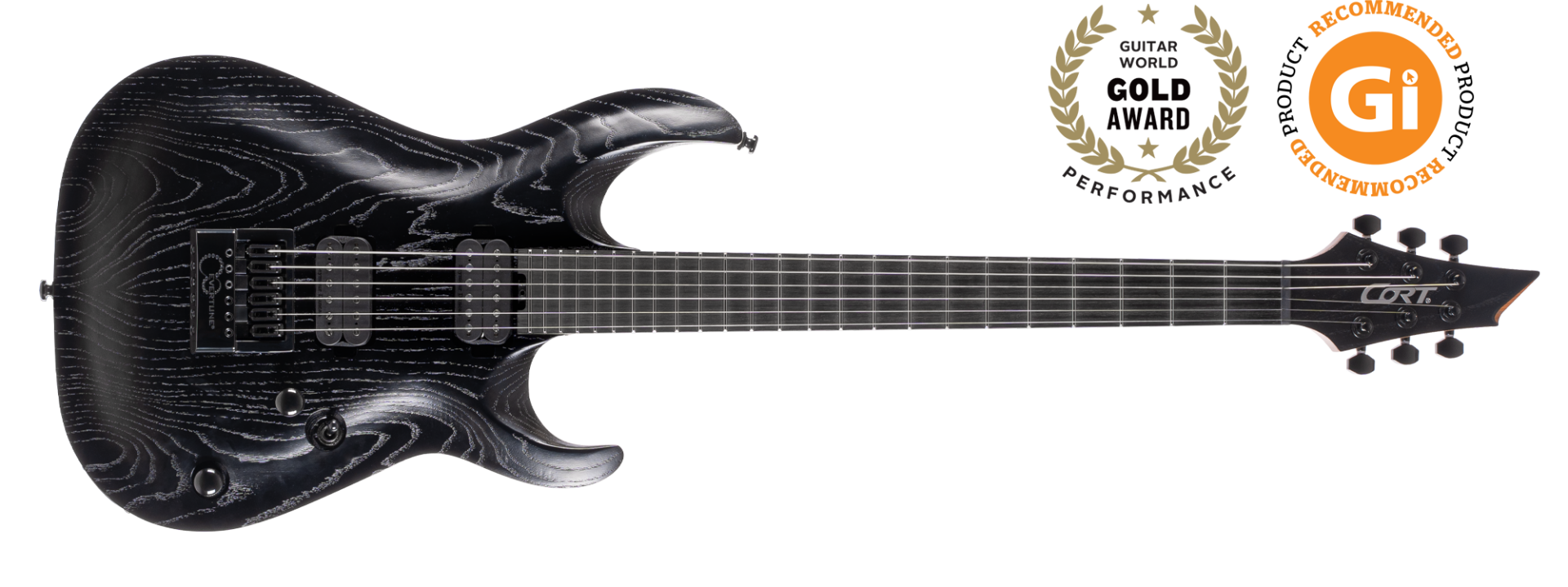 CORT KX700 EVERTUNE OPBK ELEKTRO GİTAR, OPEN PORE BLACK