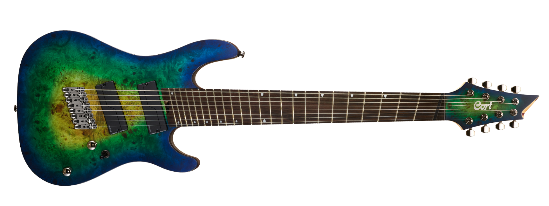 CORT KX508MS II MBB ELEKTRO GİTAR, MARIANA BLUE BURST, 8 TELLİ